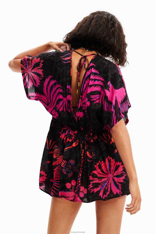oblačila NFXLT358 ženske Desigual tropska tunika obleka