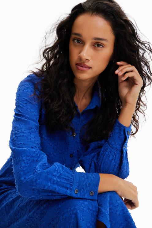 oblačila NFXLT387 ženske Desigual midi obleka na prevleko