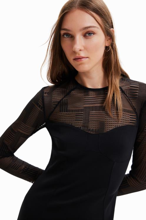 oblačila NFXLT487 ženske Desigual kombinacija kratke obleke