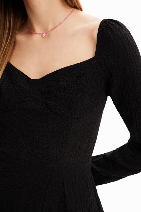 oblačila NFXLT557 ženske Desigual kratka ozka obleka a-kroja