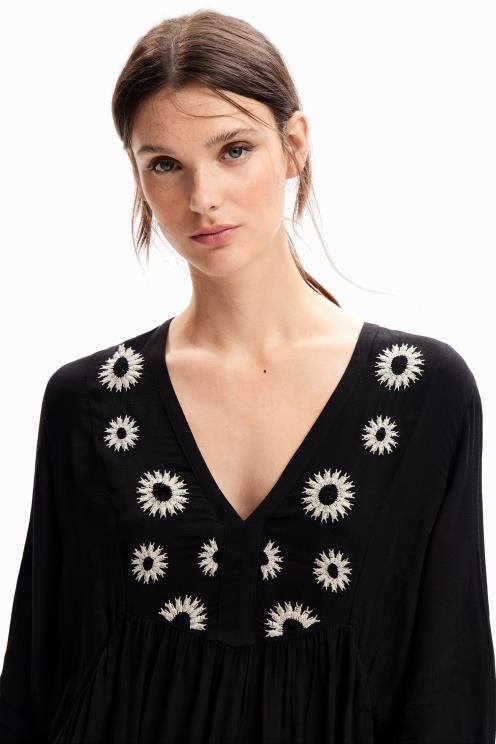 oblačila NFXLT55 ženske Desigual kratka tunika obleka