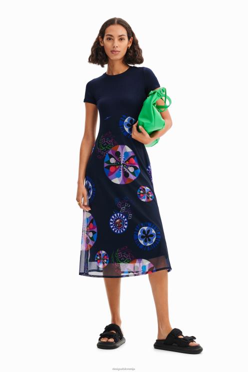 oblačila NFXLT59 ženske Desigual m. kombinirana obleka christian lacroix