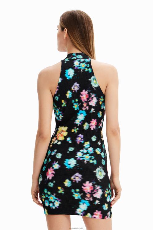 oblačila NFXLT656 ženske Desigual kratka obleka z ovratnikom