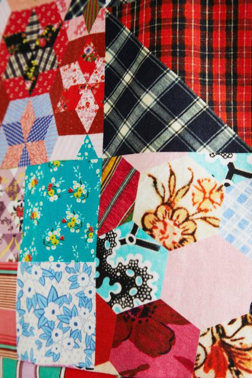 oblačila NFXLT670 ženske Desigual johnson hartig patchwork pinafore