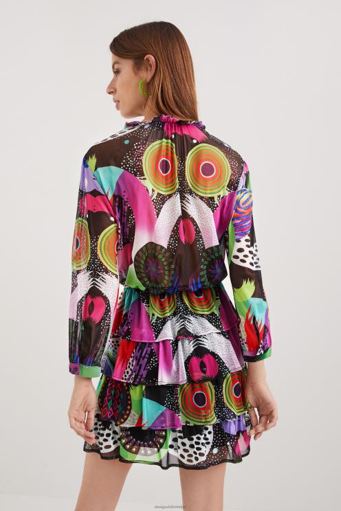 oblačila NFXLT685 ženske Desigual m. večplastna obleka christian lacroix