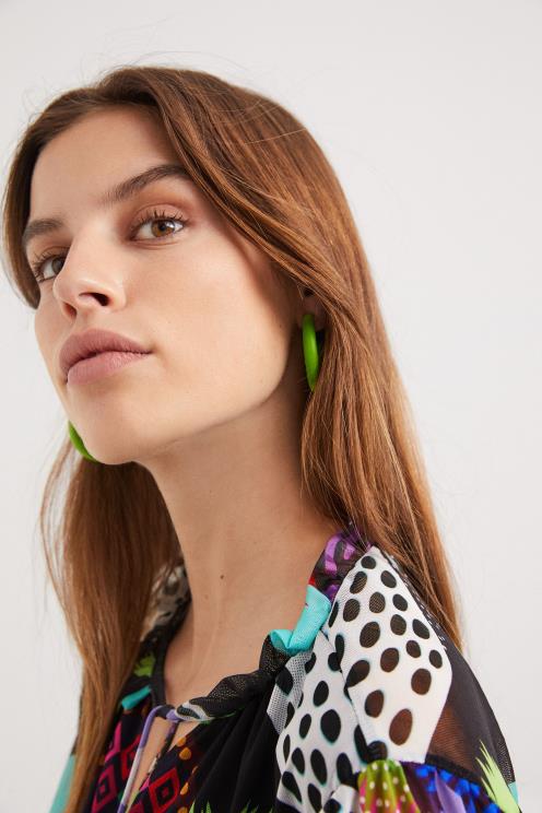 oblačila NFXLT685 ženske Desigual m. večplastna obleka christian lacroix