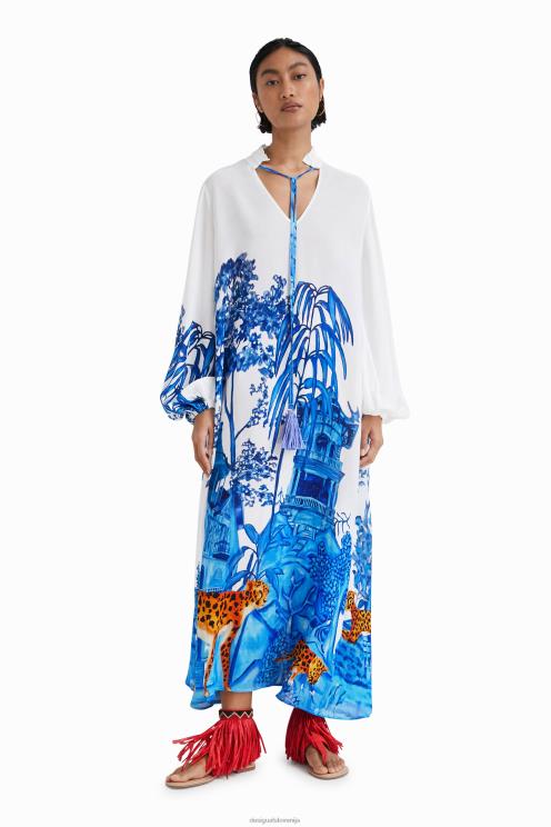 oblačila NFXLT709 ženske Desigual dolg kaftan stella jean
