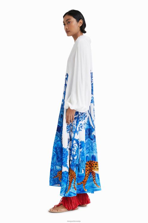 oblačila NFXLT709 ženske Desigual dolg kaftan stella jean