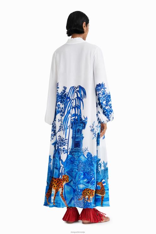 oblačila NFXLT709 ženske Desigual dolg kaftan stella jean