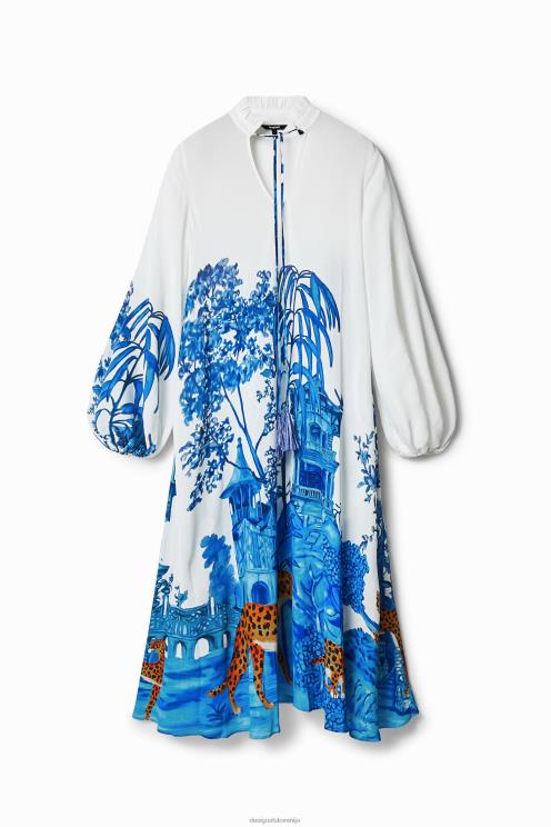 oblačila NFXLT709 ženske Desigual dolg kaftan stella jean