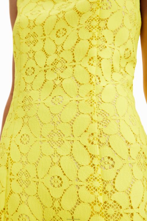 oblačila NFXLT763 ženske Desigual kratka čipkasta obleka