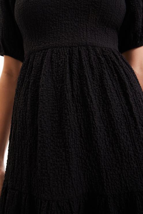 oblačila NFXLT814 ženske Desigual midi obleka z izrezom na hrbtu