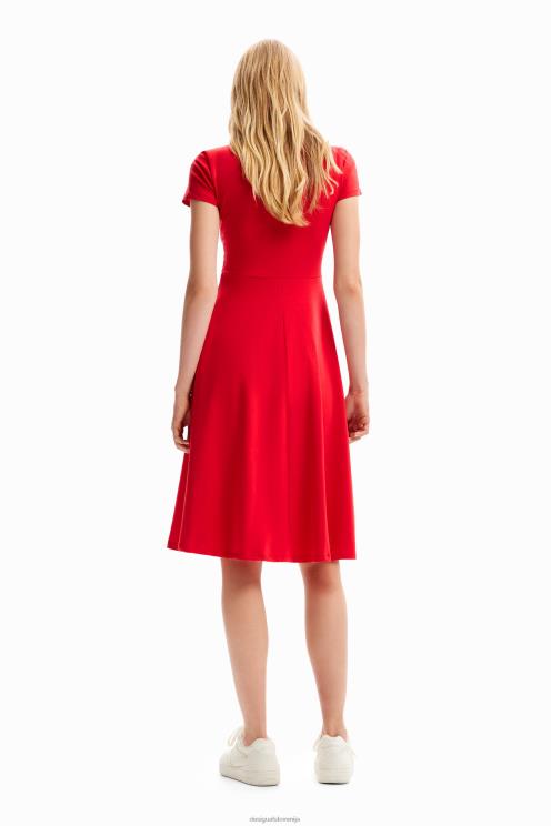 oblačila NFXLT829 ženske Desigual kratka umetniška obleka