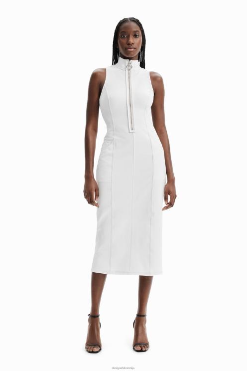 oblačila NFXLT887 ženske Desigual midi obleka nathy peluso z zadrgo