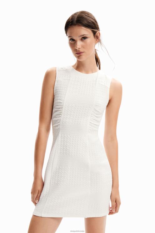 oblačila NFXLT956 ženske Desigual teksturirana mini obleka