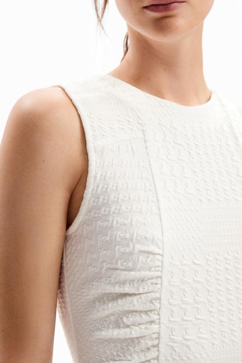 oblačila NFXLT956 ženske Desigual teksturirana mini obleka