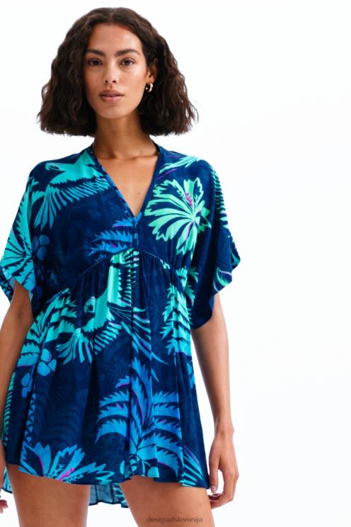 oblačila NFXLT968 ženske Desigual tropska tunika obleka