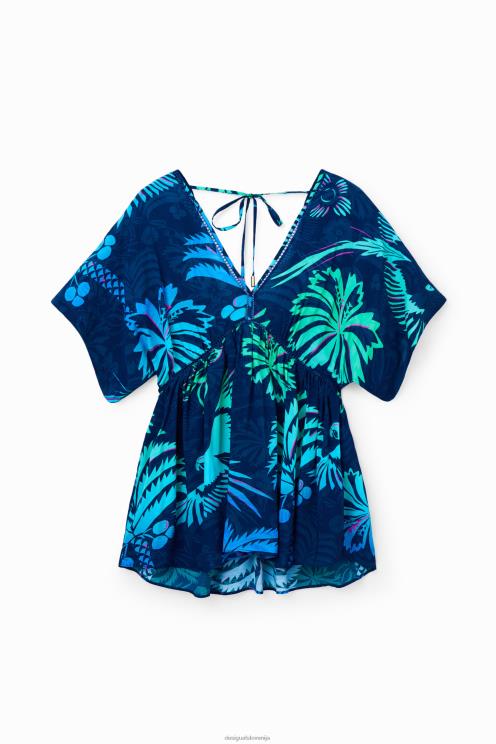 oblačila NFXLT968 ženske Desigual tropska tunika obleka