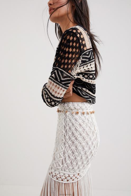 oblačila NFXLT1031 ženske Desigual polprozoren kvačkan pulover