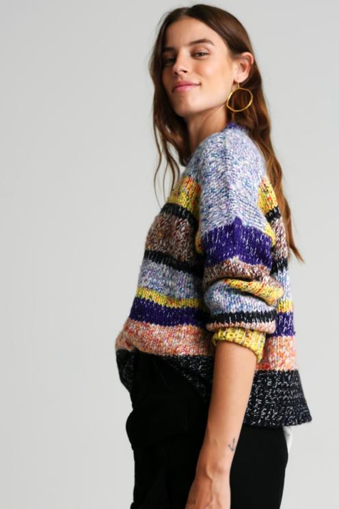 oblačila NFXLT1033 ženske Desigual triko pulover marmoriran