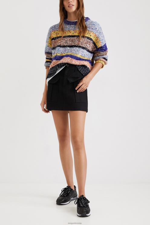 oblačila NFXLT1033 ženske Desigual triko pulover marmoriran