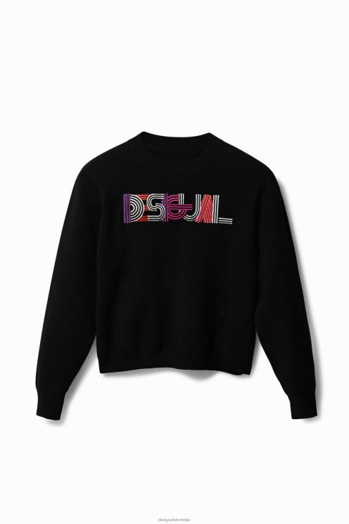 oblačila NFXLT1083 ženske Desigual vezen pleten pulover