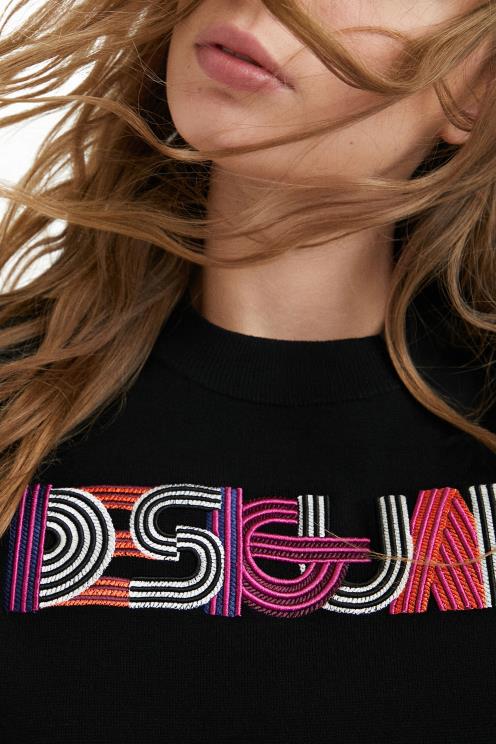 oblačila NFXLT1083 ženske Desigual vezen pleten pulover