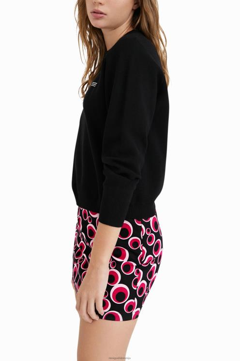 oblačila NFXLT1083 ženske Desigual vezen pleten pulover