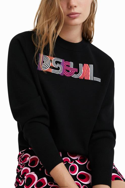 oblačila NFXLT1083 ženske Desigual vezen pleten pulover
