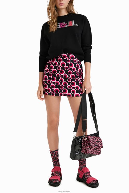 oblačila NFXLT1083 ženske Desigual vezen pleten pulover