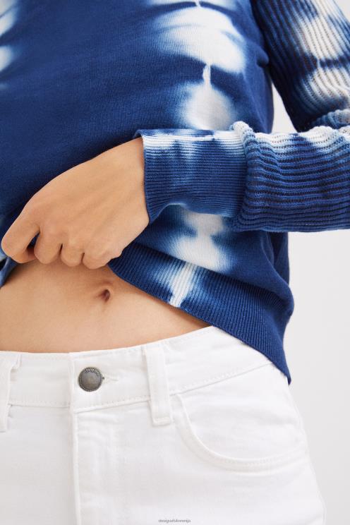 oblačila NFXLT1113 ženske Desigual pleten pulover na kravato