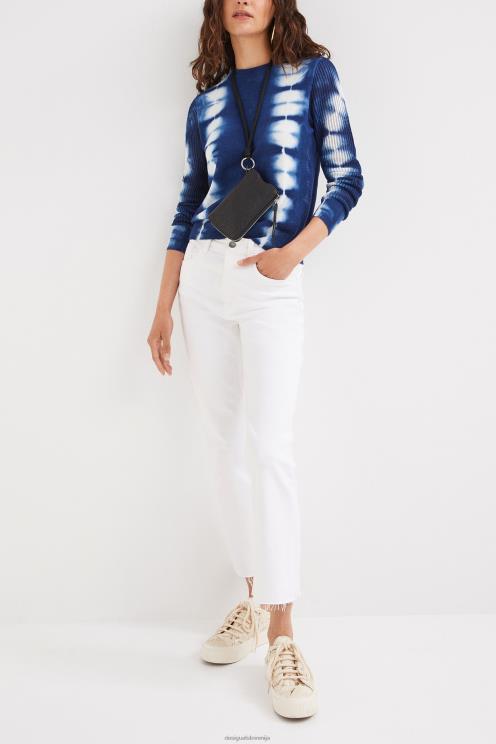 oblačila NFXLT1113 ženske Desigual pleten pulover na kravato