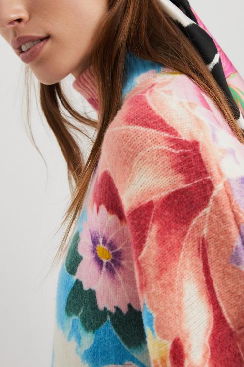 oblačila NFXLT1119 ženske Desigual prevelik pleten pulover