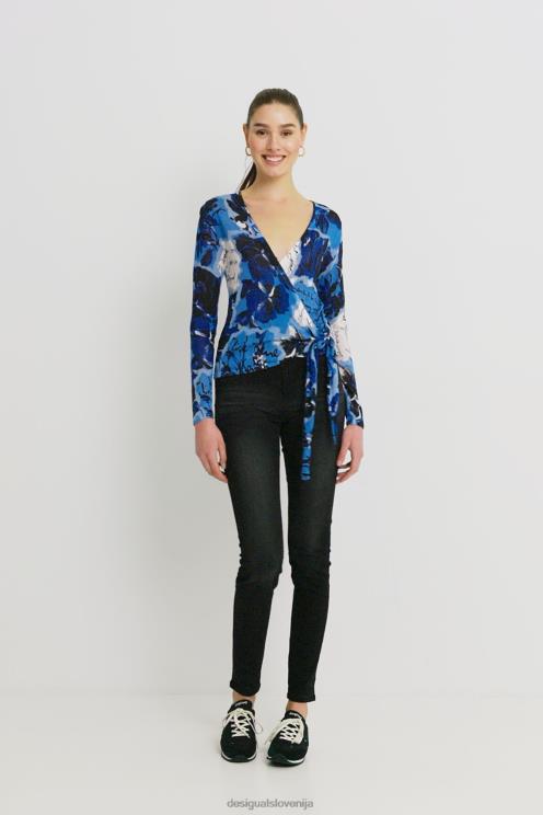 oblačila NFXLT1163 ženske Desigual pleten skakalec s potiskom