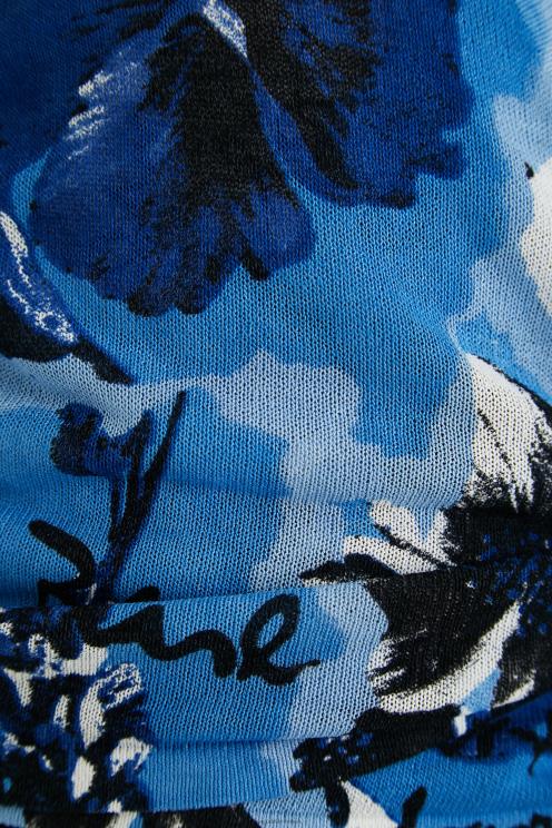 oblačila NFXLT1163 ženske Desigual pleten skakalec s potiskom