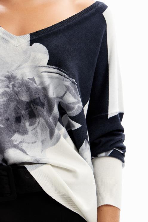 oblačila NFXLT11 ženske Desigual fin kolažni pulover