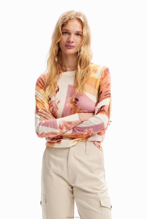 oblačila NFXLT12 ženske Desigual fin kolažni pulover