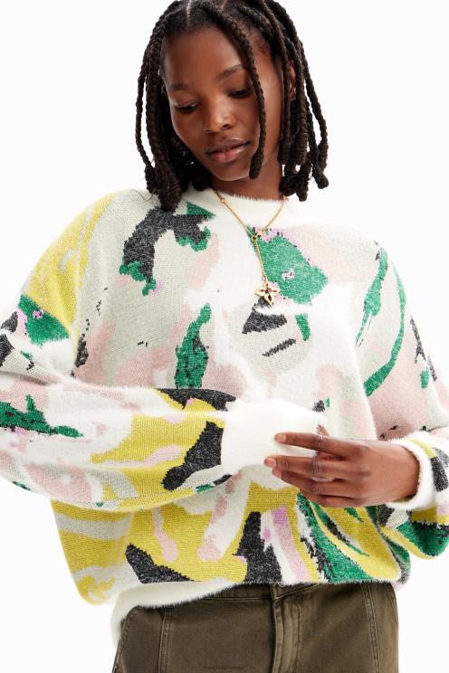 oblačila NFXLT210 ženske Desigual oversize umetniški pulover