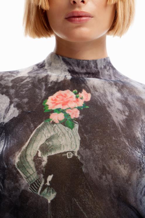 oblačila NFXLT260 ženske Desigual fin pulover, ki ni v fokusu