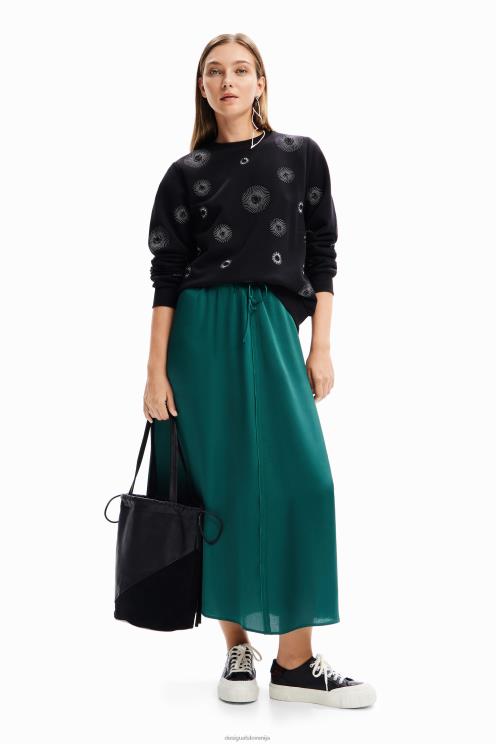 oblačila NFXLT264 ženske Desigual geometrično vezen pulover