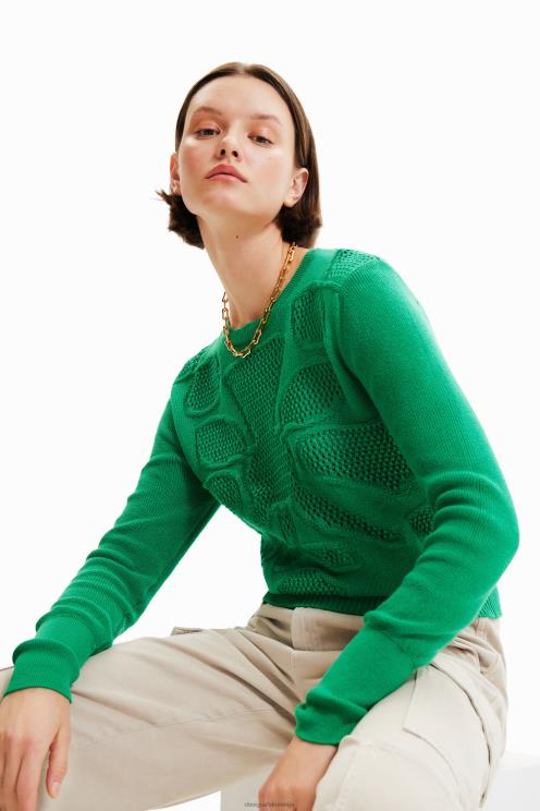 oblačila NFXLT295 ženske Desigual odprt cvetlični pulover