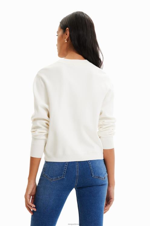 oblačila NFXLT351 ženske Desigual pulover z vezenjem mickey mouse