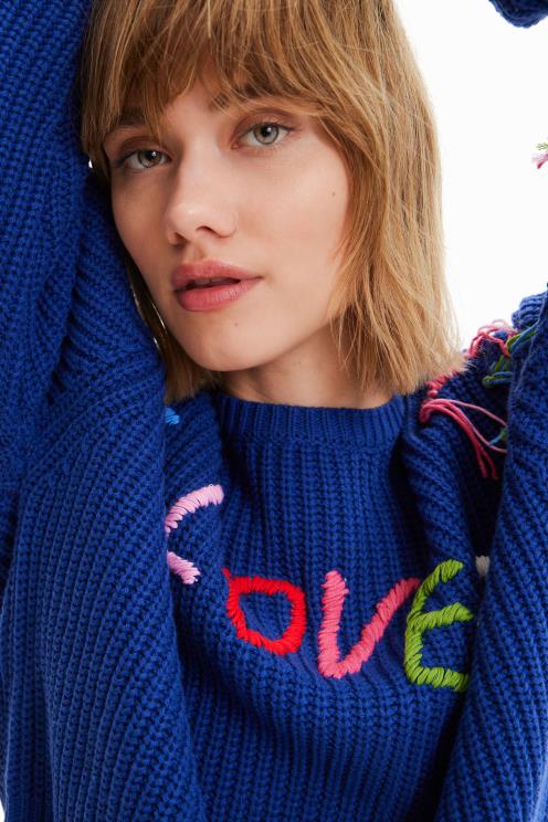 oblačila NFXLT416 ženske Desigual love me pulover