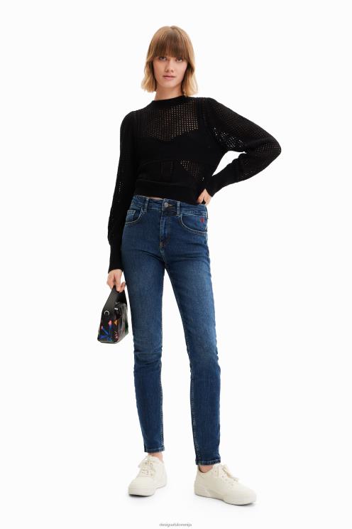 oblačila NFXLT440 ženske Desigual pleten pulover s steznikom