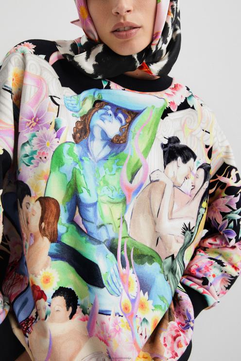 oblačila NFXLT461 ženske Desigual prevelika plišasta jopica