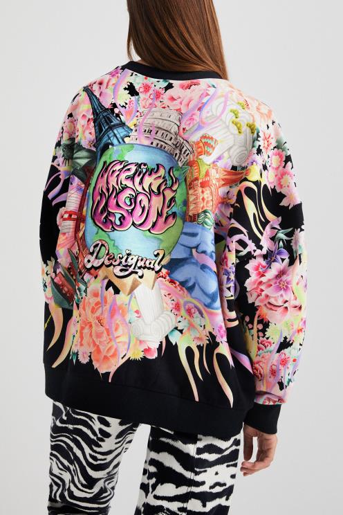 oblačila NFXLT461 ženske Desigual prevelika plišasta jopica