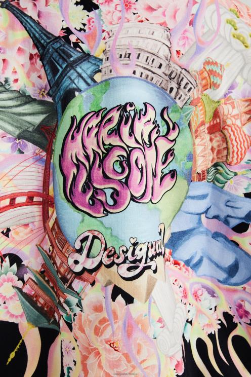 oblačila NFXLT461 ženske Desigual prevelika plišasta jopica