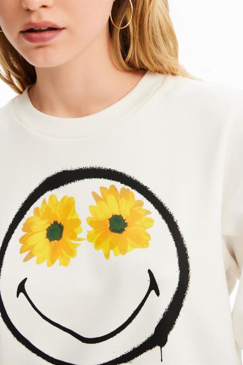 oblačila NFXLT525 ženske Desigual kratka majica s smeški