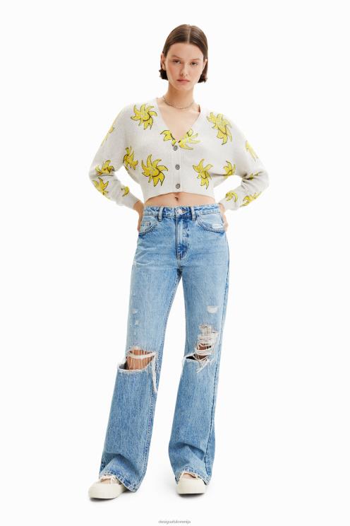 oblačila NFXLT712 ženske Desigual kratka pletena sončna jopica