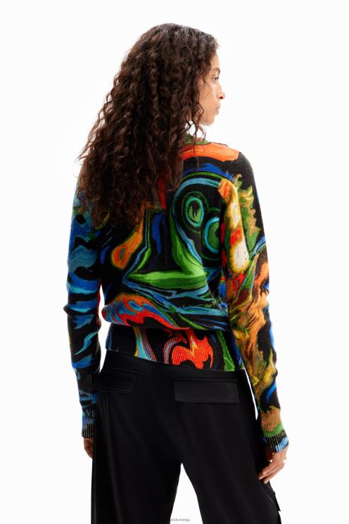 oblačila NFXLT992 ženske Desigual marmoriran pulover